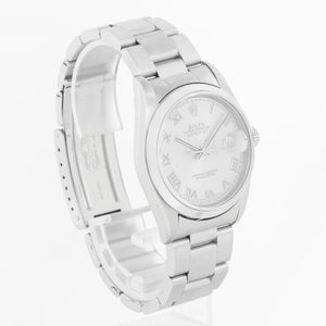 Rolex Datejust Men's Stainless Steel Automatic Watch Smooth Bezel 16200