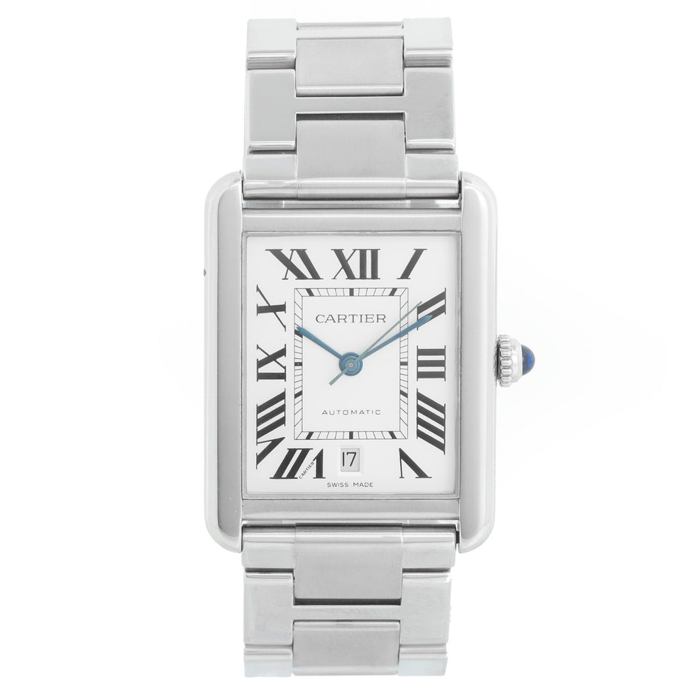 Cartier Men's Extra Large Tank Solo Stainless Steel Watch W5200028 3515