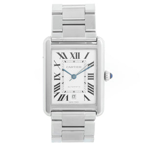 Cartier Men's Extra Large Tank Solo Stainless Steel Watch W5200028 3515