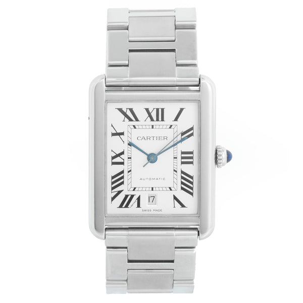 Cartier Men's Extra Large Tank Solo Stainless Steel Watch W5200028 3515