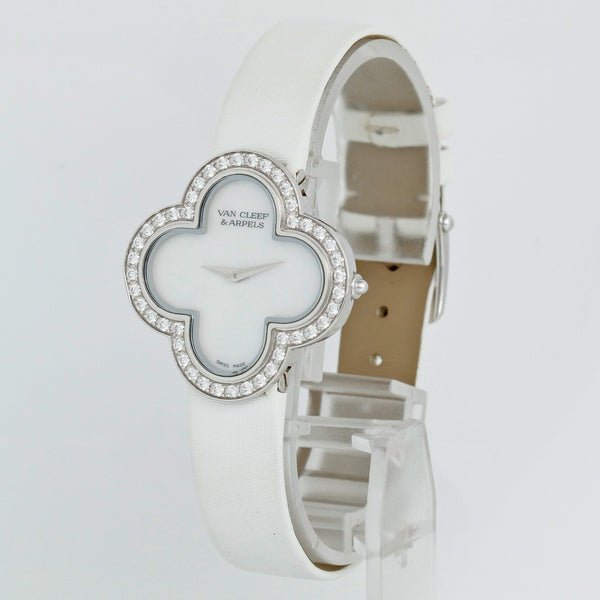 Van Cleef & Arpels Alhambra Medium White Gold Ladies Watch  VCARF52700