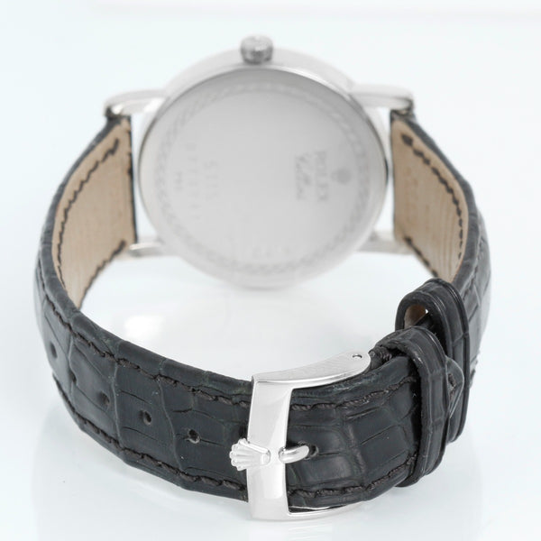 Rolex Cellini Jubilee Dial 18k White Gold Men's Watch 5115/9