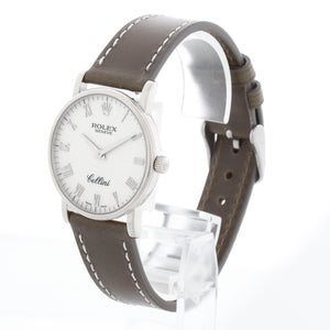 Rolex Cellini Jubilee Dial 18k White Gold Men's Watch 5115/9