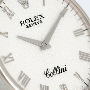 Rolex Cellini Jubilee Dial 18k White Gold Men's Watch 5115/9