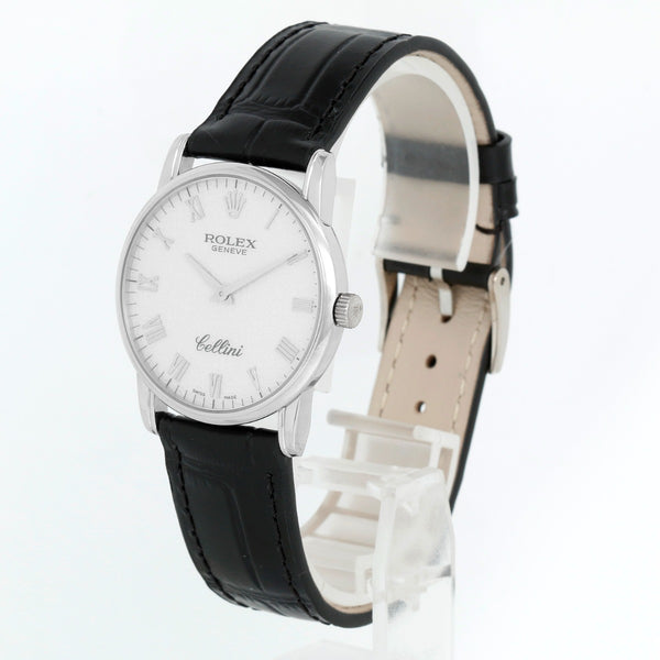 Rolex Cellini 18k White Gold Men's Watch 5116