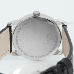 Rolex Cellini 18k White Gold Men's Watch 5116