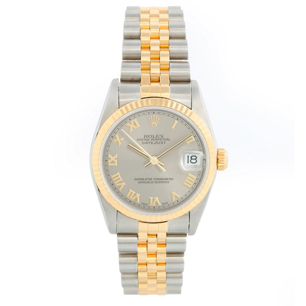 Rolex Datejust Midsize 2-Tone Silver Dial Watch 68273