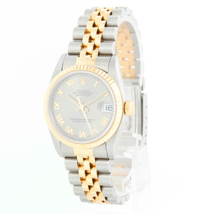 Rolex Datejust Midsize 2-Tone Silver Dial Watch 68273