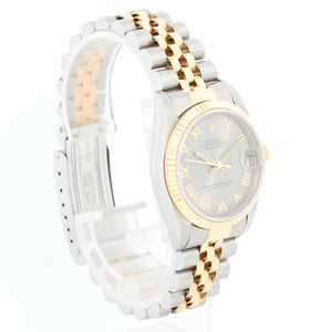 Rolex Datejust Midsize 2-Tone Silver Dial Watch 68273