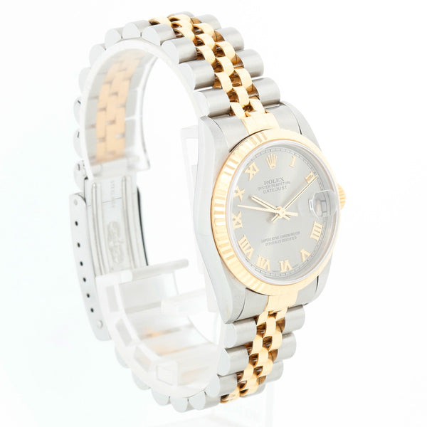 Rolex Datejust Midsize 2-Tone Silver Dial Watch 68273