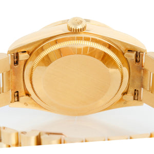 Rolex President Day-Date Men's 18k Gold Watch  Rolex Lapis Diamond Dial 18388