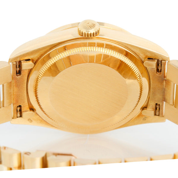 Rolex President Day-Date Men's 18k Gold Watch  Rolex Lapis Diamond Dial 18388
