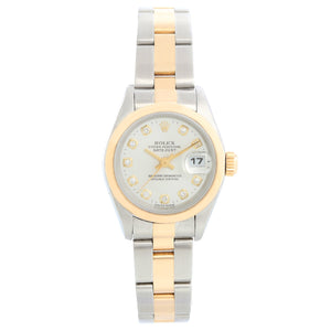Ladies Diamond Rolex Datejust Watch Steel & Gold  69163