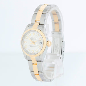 Ladies Diamond Rolex Datejust Watch Steel & Gold  69163