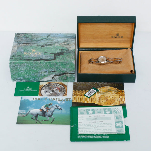 Ladies Diamond Rolex Datejust Watch Steel & Gold  69163