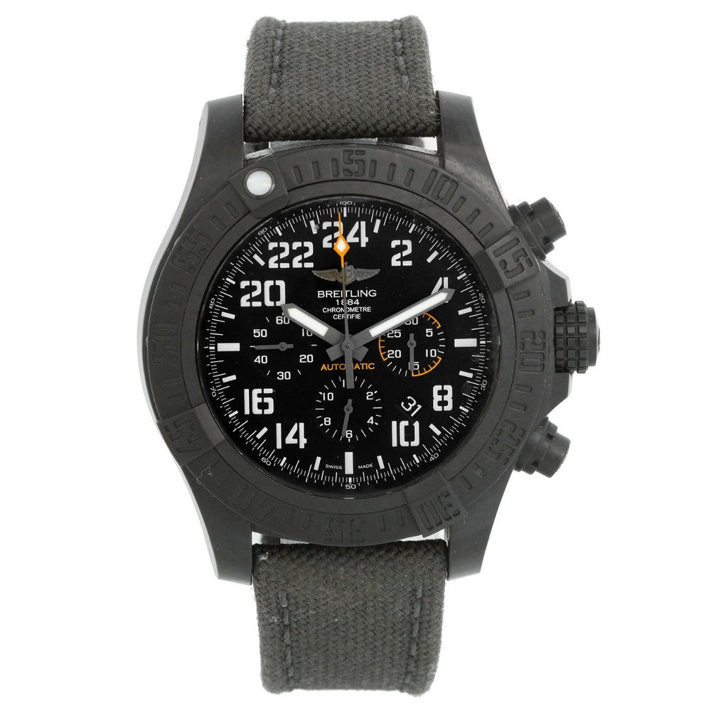 Breitling Avenger Hurricane Black Dial Men's Chrono Black Watch XB1210