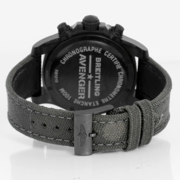 Breitling Avenger Hurricane Black Dial Men's Chrono Black Watch XB1210