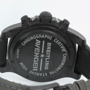 Breitling Avenger Hurricane Black Dial Men's Chrono Black Watch XB1210