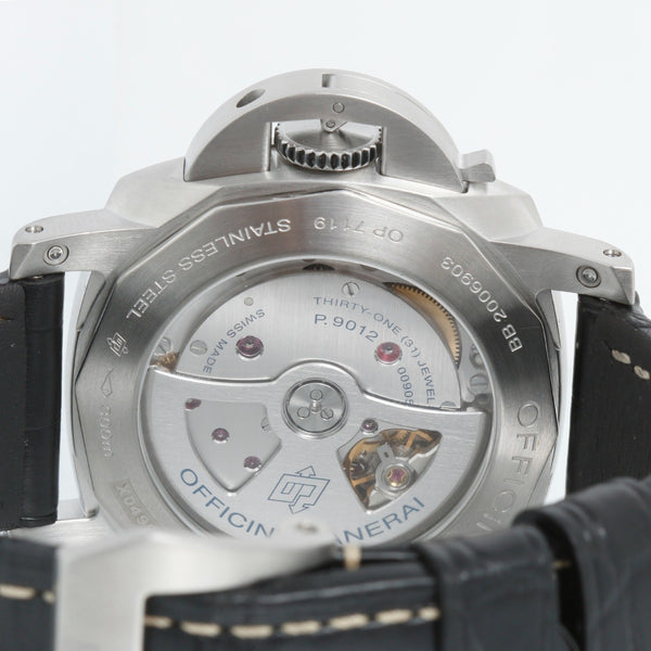 Panerai Luminor 1950 GMT 44mm Steel Mens Watch PAM01321