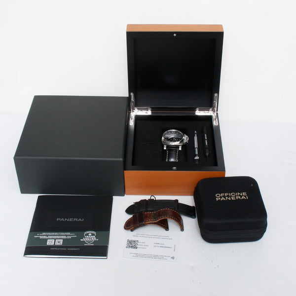 Panerai Luminor 1950 GMT 44mm Steel Mens Watch PAM01321