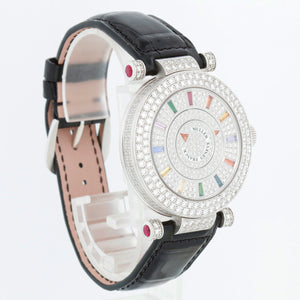 Franck Muller Double Mystery 18K White Gold Diamond Watch DRM D 2R CD