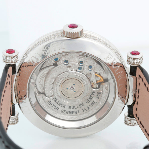 Franck Muller Double Mystery 18K White Gold Diamond Watch DRM D 2R CD