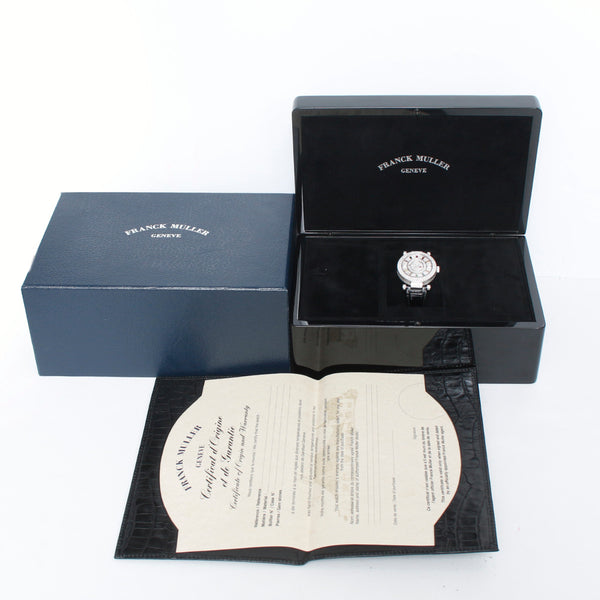 Franck Muller Double Mystery 18K White Gold Diamond Watch DRM D 2R CD
