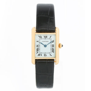 Cartier Tank Louis Ladies 18k Yellow Gold Quartz Watch