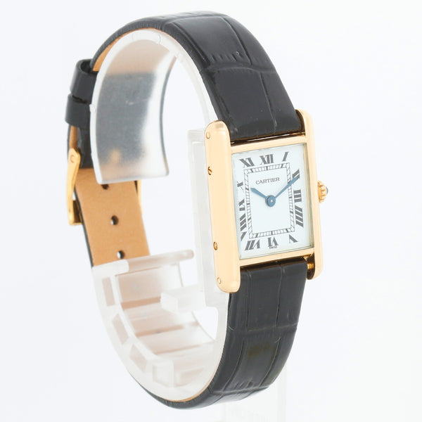 Cartier Tank Louis Ladies 18k Yellow Gold Quartz Watch