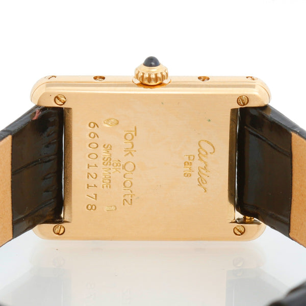 Cartier Tank Louis Ladies 18k Yellow Gold Quartz Watch