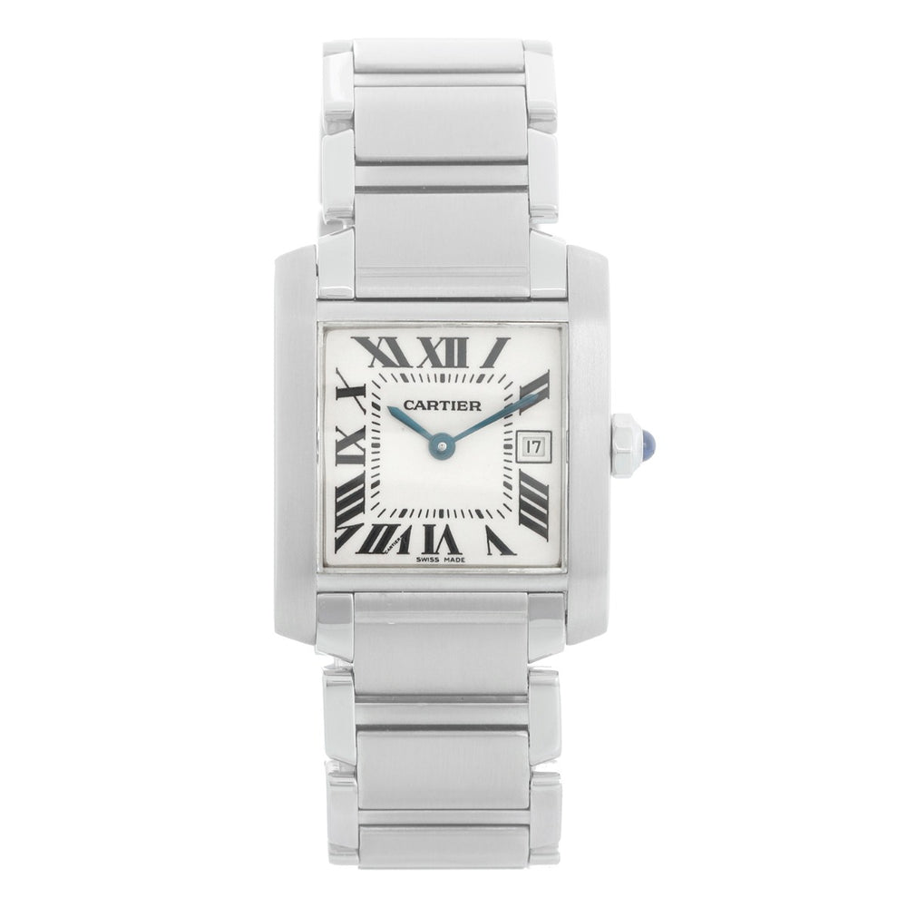 Cartier Tank Francaise Midsize Stainless Steel Watch W51011Q3 2465