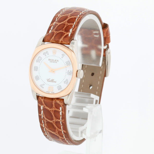 Rolex Cellini Danaos White Gold & Rose Gold Ladies  Watch 6229