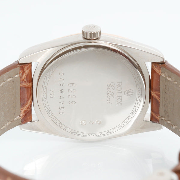 Rolex Cellini Danaos White Gold & Rose Gold Ladies  Watch 6229