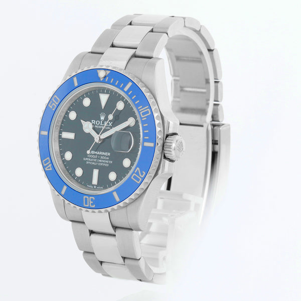 Rolex Submariner 18k White Gold Men's Watch 126619LB