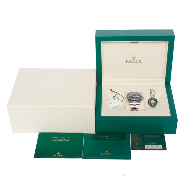 Rolex Submariner 18k White Gold Men's Watch 126619LB