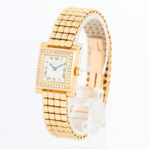 Cartier Paris Gold and Diamond 'Trocadero' Ladies Watch