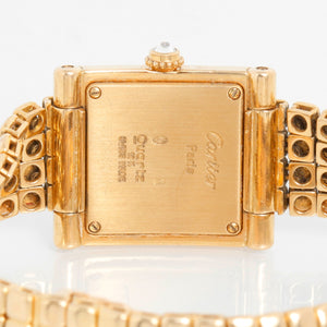 Cartier Paris Gold and Diamond 'Trocadero' Ladies Watch