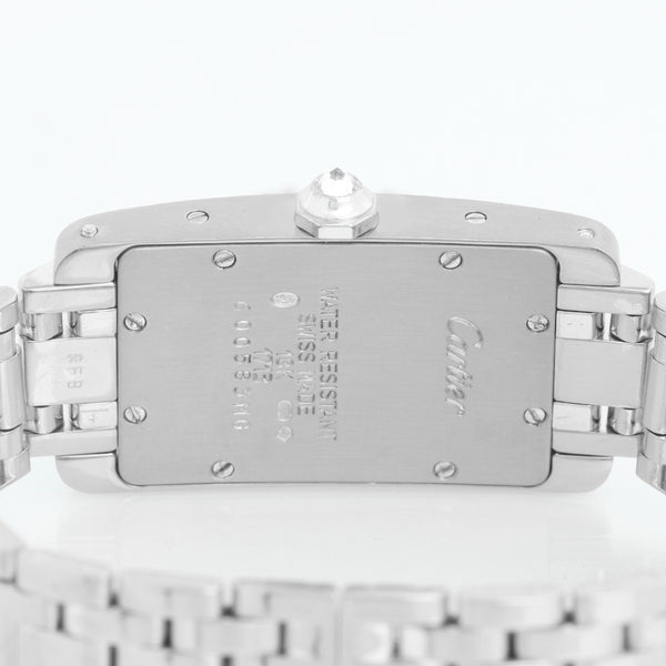 Cartier Tank Americaine 18K White Gold Diamond Watch  W26019L1 1713