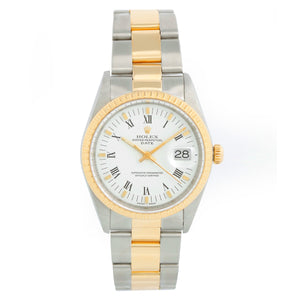 Rolex Date Men's Watch 15223 White dial
