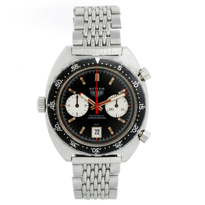 Heuer "Derek Bell" Autavia Stainless Steel Men's Watch ref 1163 MH  Vintage 1970's