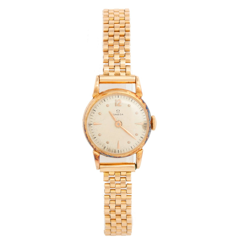 Omega Classic 18K Rose Gold Ladies Watch