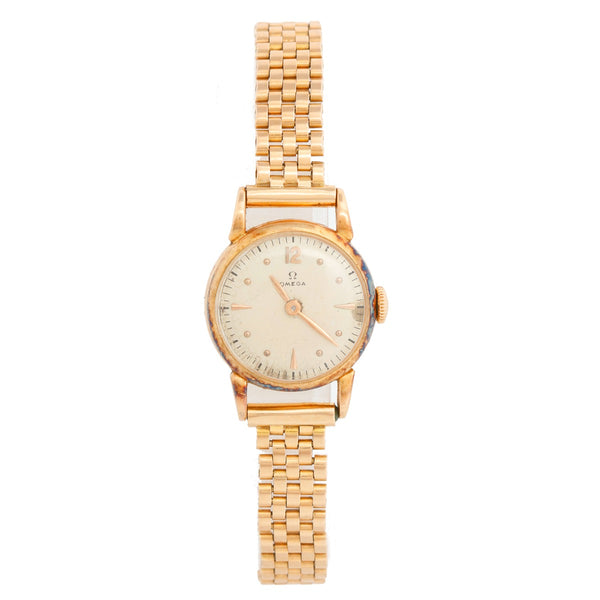 Omega Classic 18K Rose Gold Ladies Watch