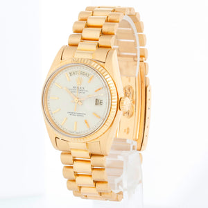 Rolex President Day-Date Men's 18k Yellow Gold Watch 1803