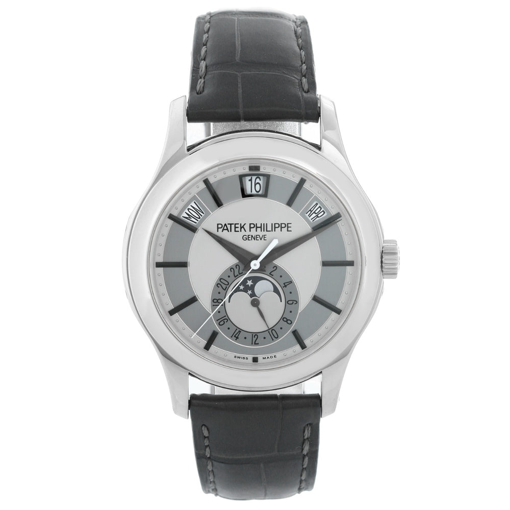 Patek Philippe Annual Calendar Men's 18k White Gold Moonphase Watch 5205G-001 (or 5205 G)