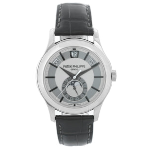 Patek Philippe Annual Calendar Men's 18k White Gold Moonphase Watch 5205G-001 (or 5205 G)