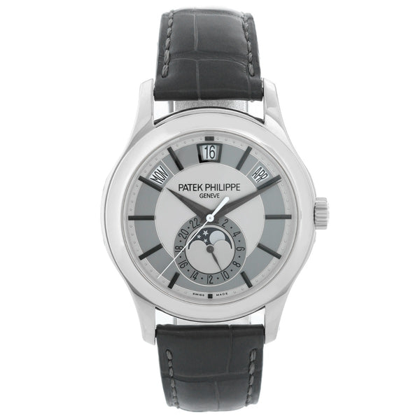Patek Philippe Annual Calendar Men's 18k White Gold Moonphase Watch 5205G-001 (or 5205 G)