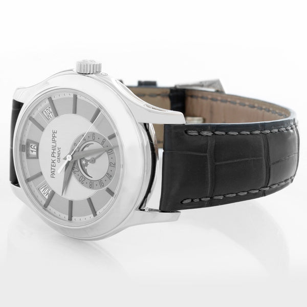 Patek Philippe Annual Calendar Men's 18k White Gold Moonphase Watch 5205G-001 (or 5205 G)