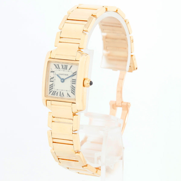 Cartier Tank Francaise 18k Yellow Gold Ladies Watch W50002N2