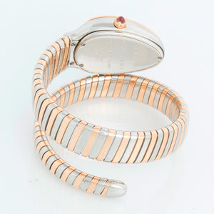 Bulgari Serpenti Tubogas Two Tone Ladies Diamond Watch Ref 102098