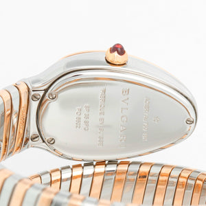 Bulgari Serpenti Tubogas Two Tone Ladies Diamond Watch Ref 102098